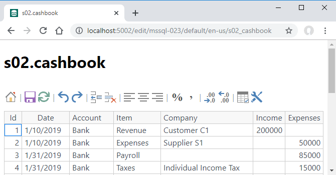 ODataDB s02.cashbook